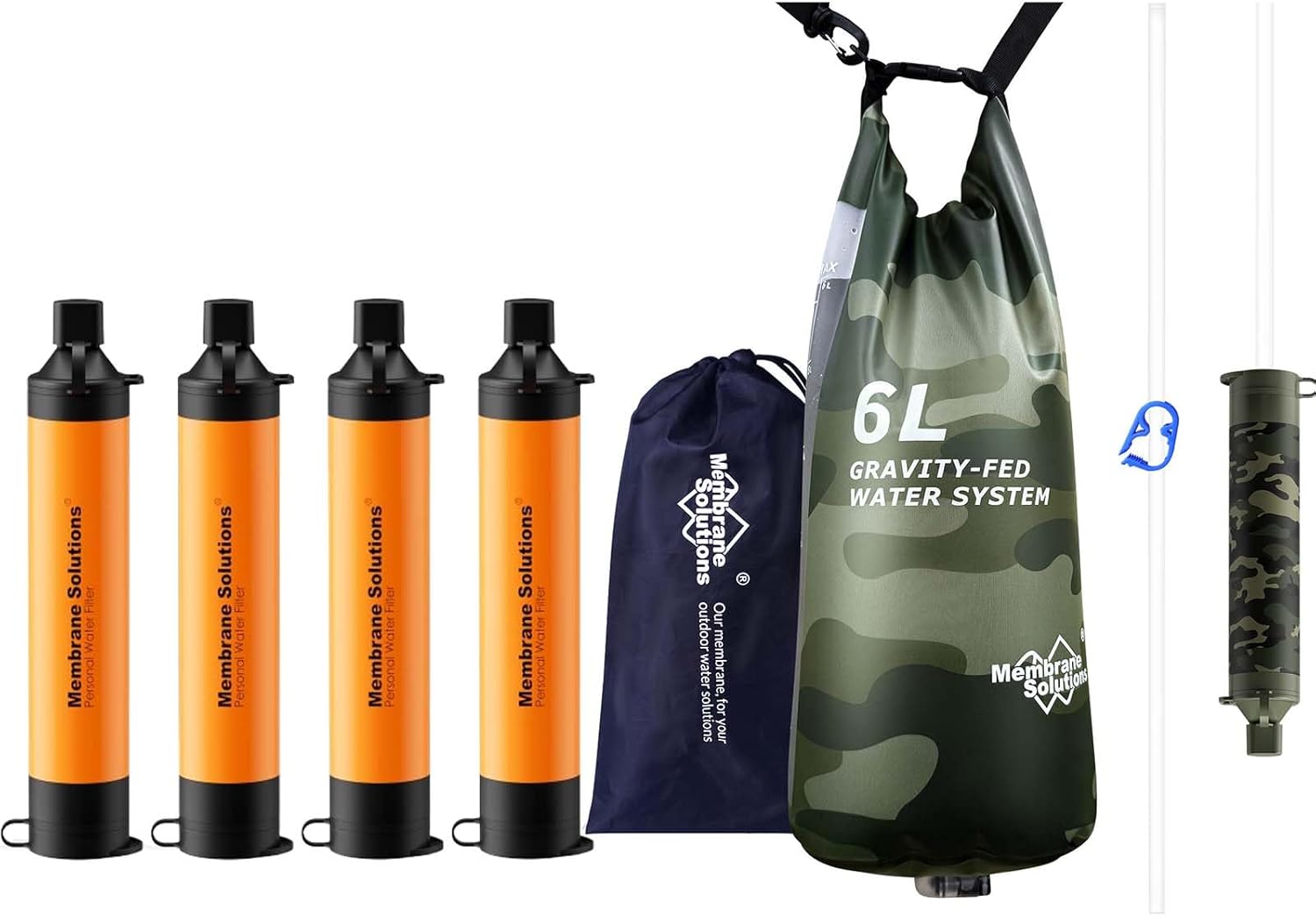 Water Filter Straw - فلتر مياه Pro 6L Camo Gravity