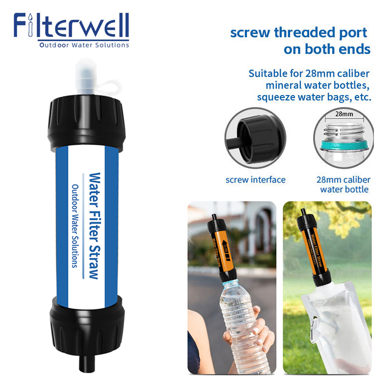 Water Filter Straw - Filterwell القش المياه التخييم ، نظام