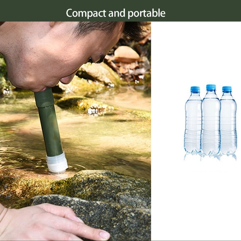 فلتر مياه للتخييم والتنزه سيرً - مراجعة Water Filter Straw وسعره
