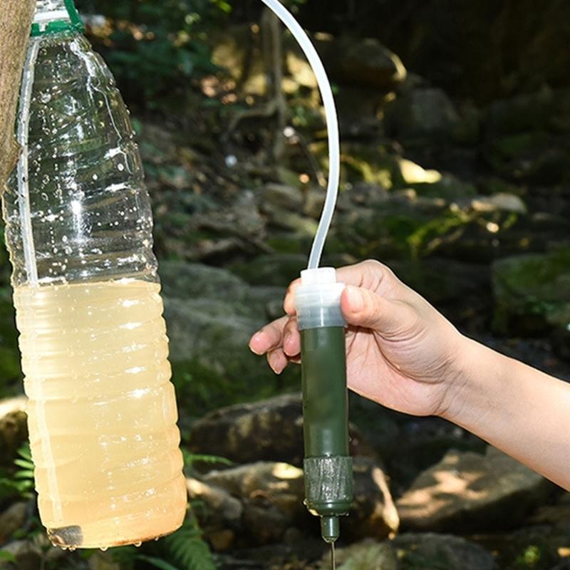 فلتر مياه للتخييم والتنزه سيرً - مراجعة Water Filter Straw وسعره