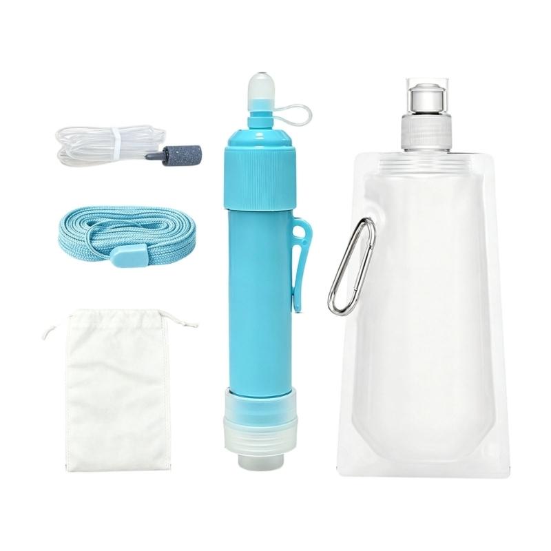 فلتر مياه للتخييم والتنزه سيرً - مراجعة Water Filter Straw وسعره