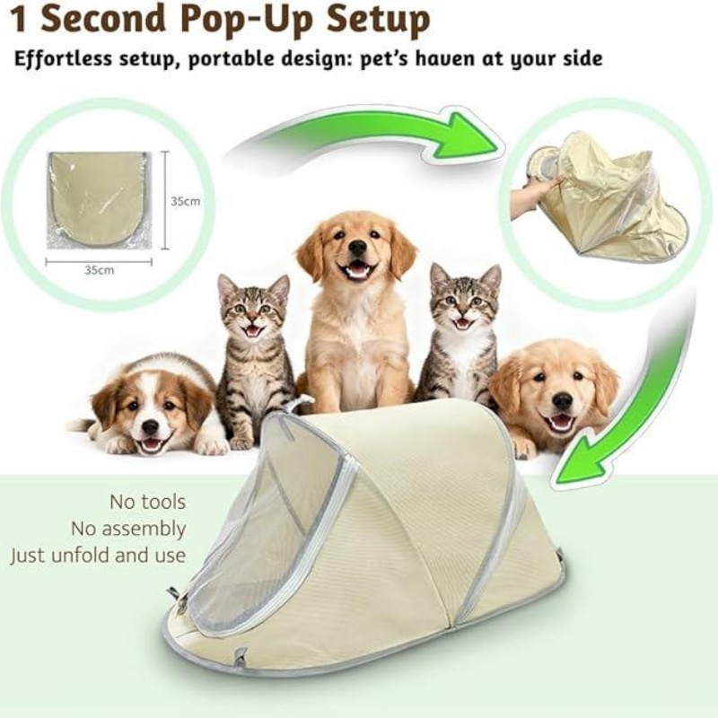 خيمة كلاب محمولة قابلة للطي، م - مراجعة Outdoor Adventure Tent وسعره