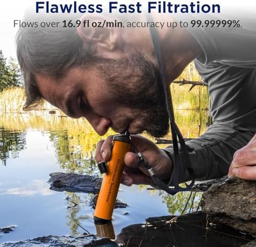 فلتر مياه Pro 6L Camo Gravity  - مراجعة Water Filter Straw وسعره