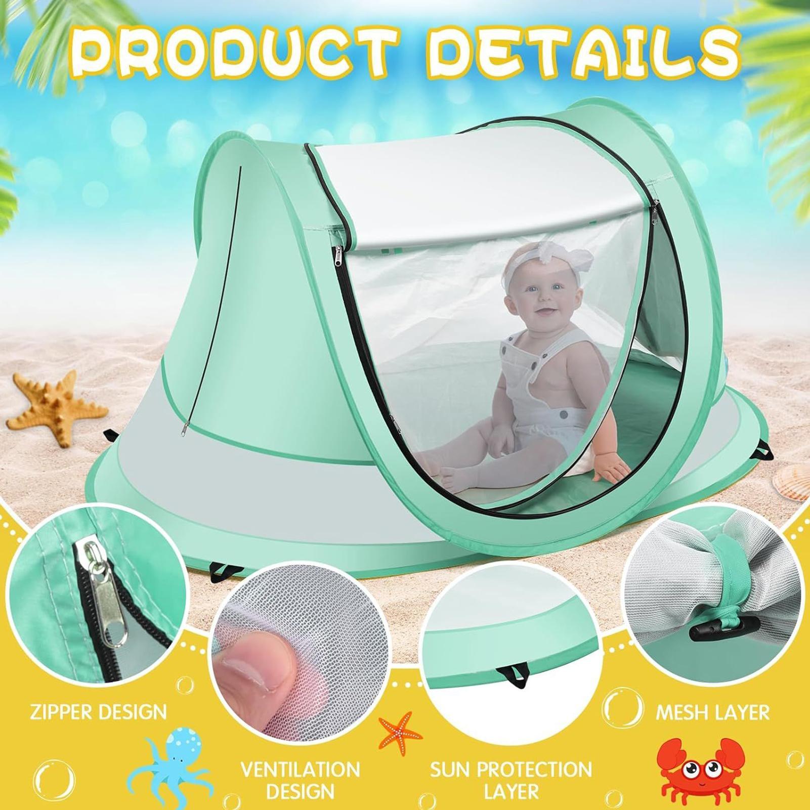 خيمة شاطئية للأطفال الصغار، خي - مراجعة Outdoor Adventure Tent وسعره