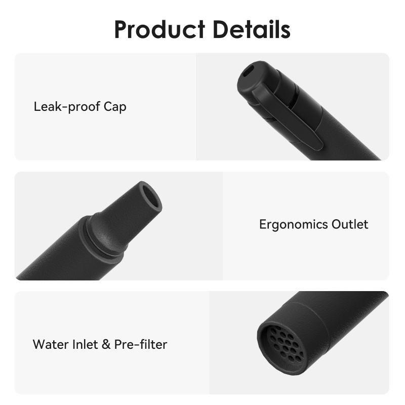 فلتر مياه محمول على شكل قشة لل - مراجعة Water Filter Straw وسعره