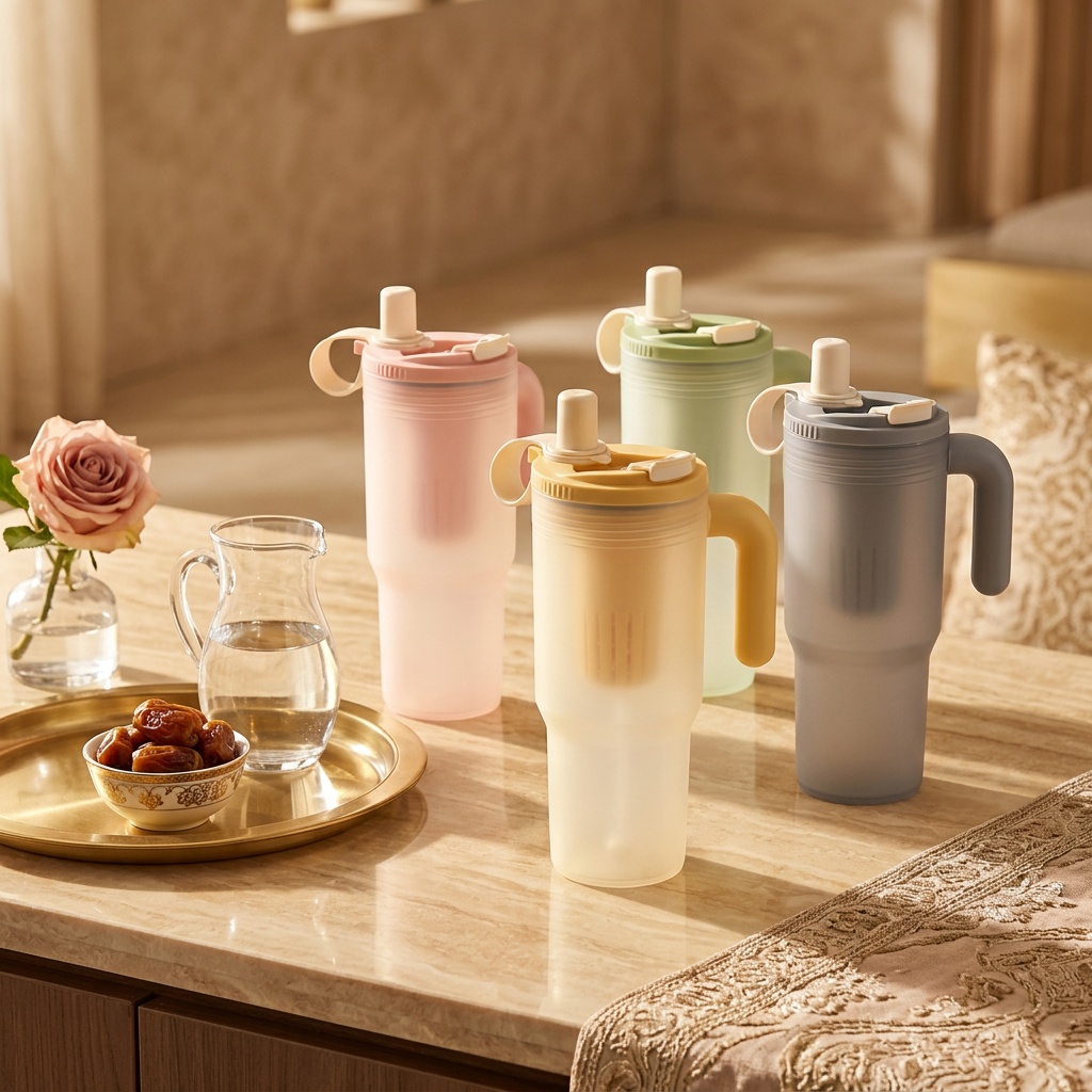 زجاجة ماء بلاستيكية سعة 850 مل - مراجعة Water Filter Straw وسعره
