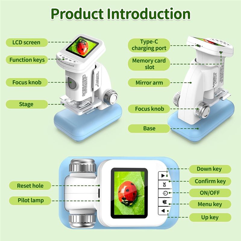 مجهر رقمي للأطفال من ABZL Expl - مراجعة Outdoor Adventure Microscope وسعره