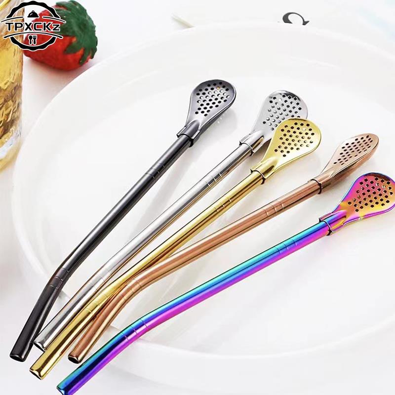 ملون 304 الفولاذ المقاوم للصدأ - مراجعة Water Filter Straw وسعره
