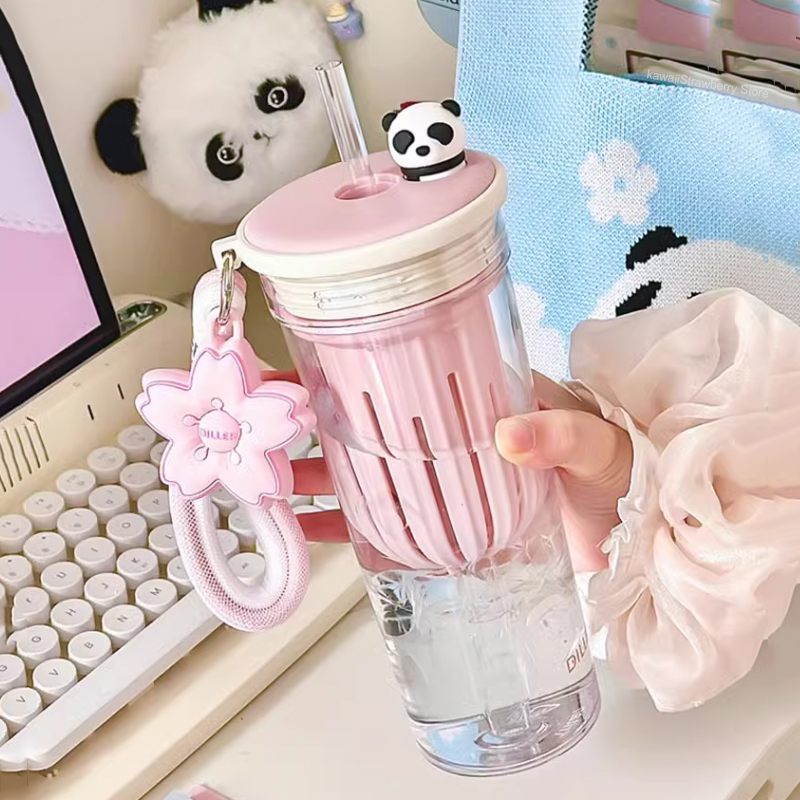 650 مللي زجاجة ماء Kawaii مع ف - مراجعة Water Filter Straw وسعره