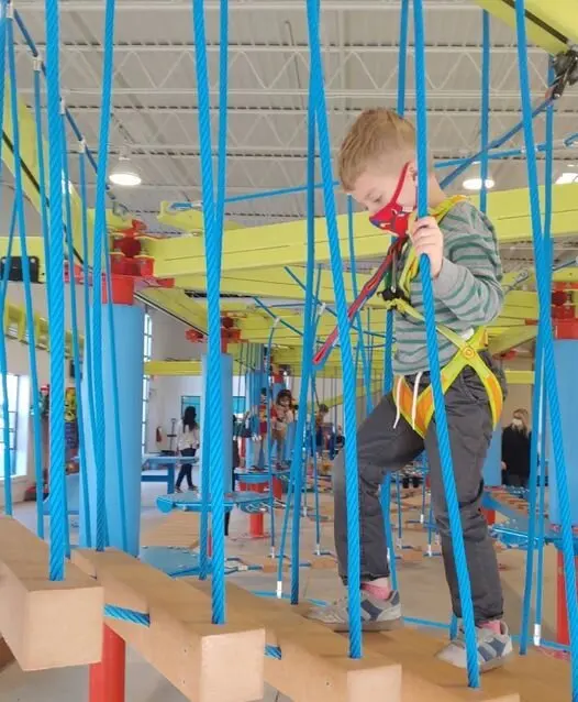 مسار حبال للتسلق وشبكة تسلق، م - مراجعة Outdoor Adventure Course وسعره