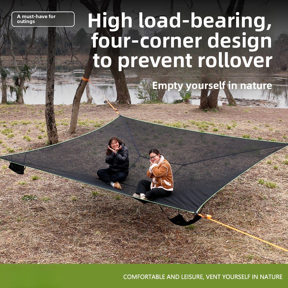 أرجوحة تخييم محمولة بأربع زواي - مراجعة Outdoor Adventure Tent وسعره